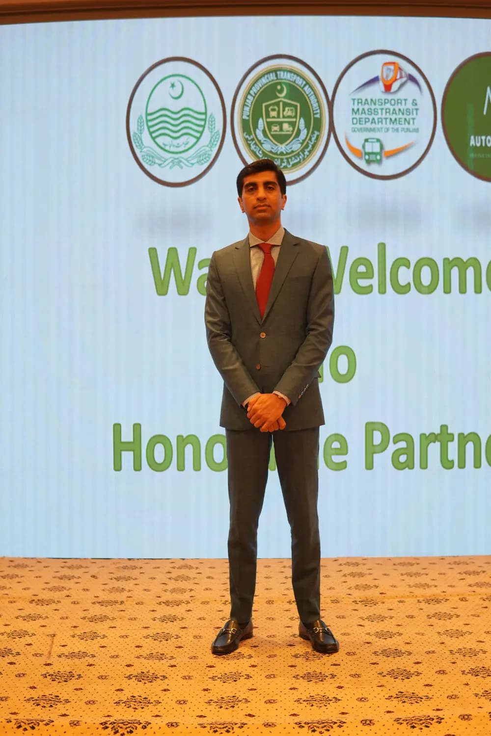 A speaker addressing the PVICS Auto Aeon Consultative Conference at the Pearl Continental, Lahore